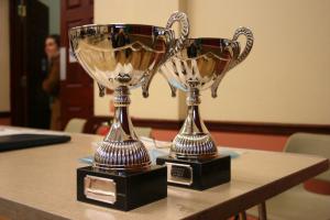 Two splendid cups commissioned for our Club's annual Youth Speaks competition. 